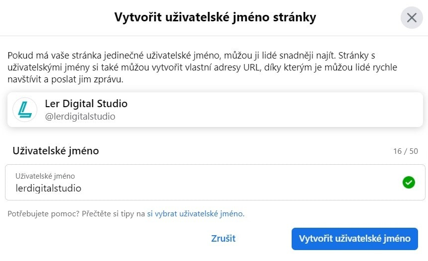 založení profilu na Facebooku