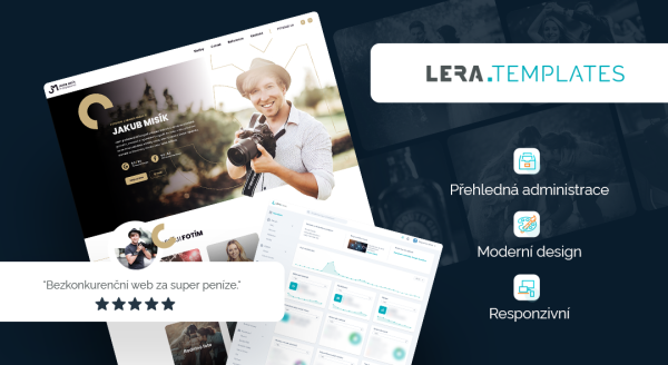 Naše nejnovější platforma pro tvorbu webů. Představujeme Lera templates.